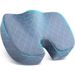 Memory Foam Seat Cushion Tailbone Pain Relief Office Chair Car Wheelchair Pillow